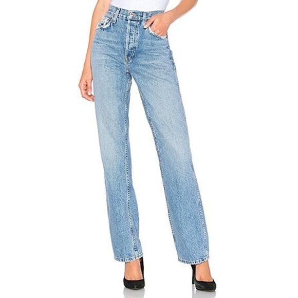 RE/DONE Originals High Rise Loose In Worn Blue - 24